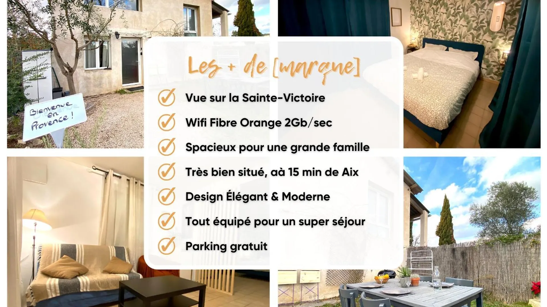 Eden L Jardin, Bbq, Duplex L Parking Gratuit & Super Wifi L Vue Panoramique Sainte-Victoire Lägenhet Aix-en-Provence